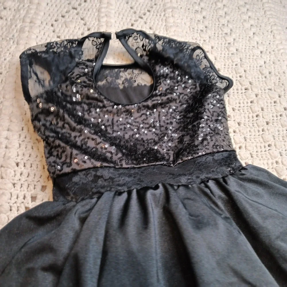 Weissman Dance‎ Costume IC Black Rhinestone Leotard Recital Competition Sequin